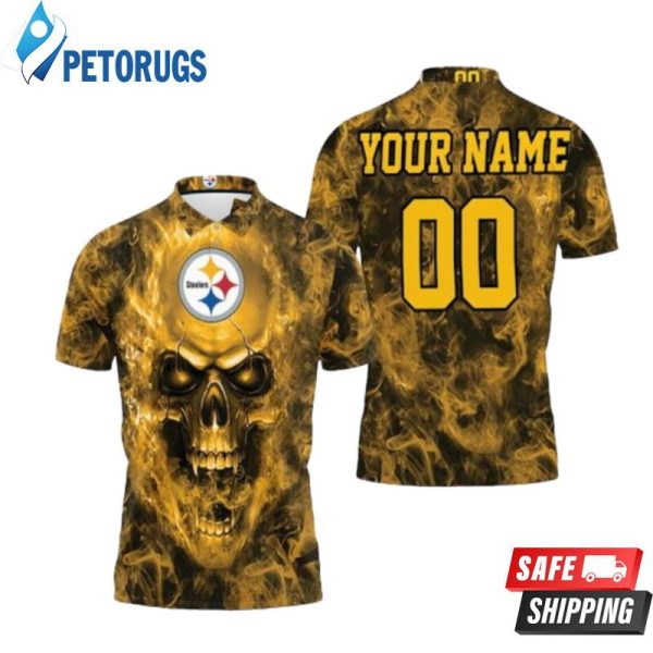 Pittsburgh Steelers Nfl Fans Skull Personalized Polo Shirt