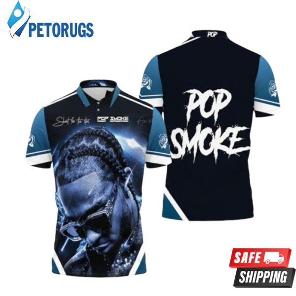 Pop Smoke Shooting Star Meet The Woo Toon Rap Hip Hop Style Album Polo Shirt