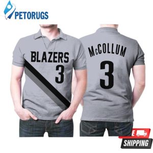 Portland Trail Blazers Cj Mccollum 3 Great Player Nba Basketball Team Style Polo Shirt