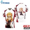 Rengoku Kyojuro Anime Kimetsu No Yaiba Polo Shirt