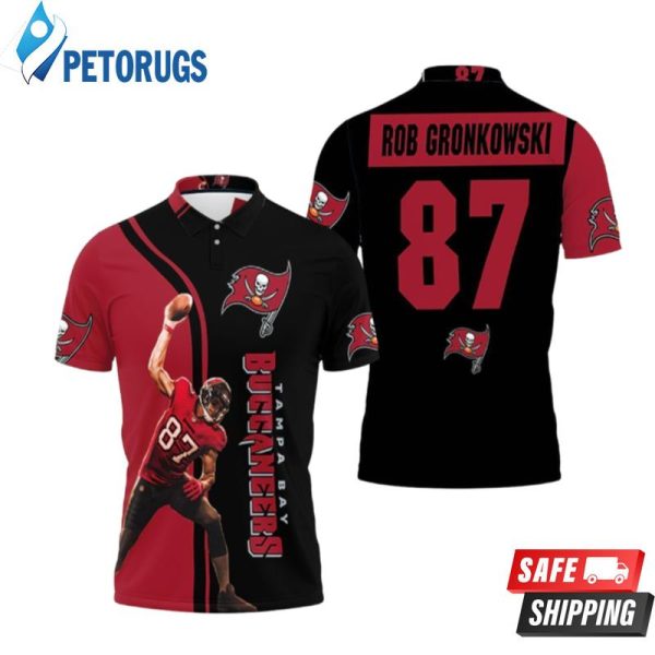 Rob Gronkowski 87 Tampa Bay Buccaneers Super Bowl Nfc South Division Champions Polo Shirt