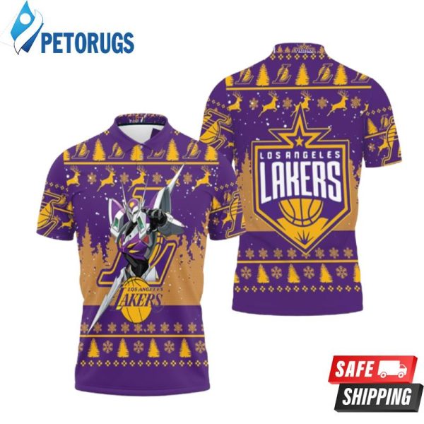 Robot Los Angeles Lakers Nba Western Conference Polo Shirt