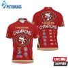 San Francisco 49ers 5 Time Super Bowl Champions For Fan Polo Shirt