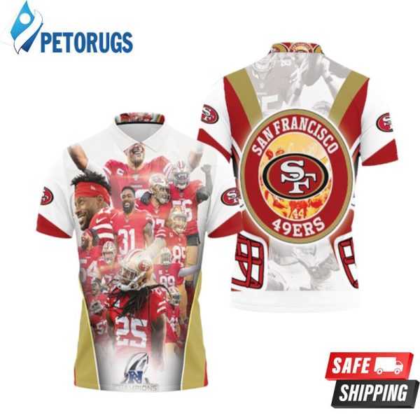 San Francisco 49ers Champions Nfc West Division Super Bowl Polo Shirt