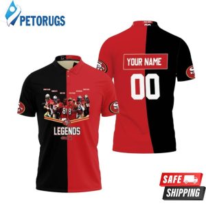 San Francisco 49ers Legends Signed Personalized Polo Shirt