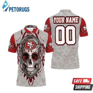 San Francisco 49ers Sugar Skull For Fans Personalized Polo Shirt