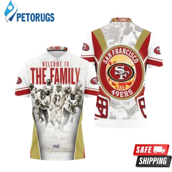 San Francisco 49ers Welcome To The Family Nfc West Division Super Bowl Polo Shirt