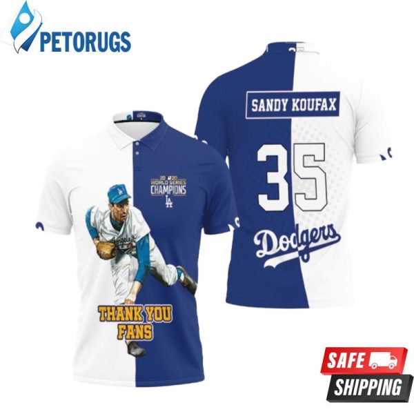 Sandy Koufax La Dodgers Polo Shirt