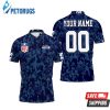 Seattle Seahawks Blue Camouflage Veteran Personalized Polo Shirt