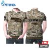 Seattle Seahawks Camouflage Veteran Us Flag Polo Shirt