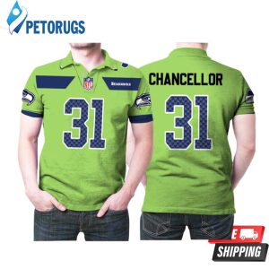 Seattle Seahawks Kam Chancellor #31 Nfl American Football Green Color Rush Legend Polo Shirt