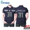 Seattle Seahawks Kam Chancellor #31 Nfl American Football Navy 100th Season Polo Shirt