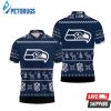 Seattle Seahawks Nfl Ugly Sweat Christmas Polo Shirt