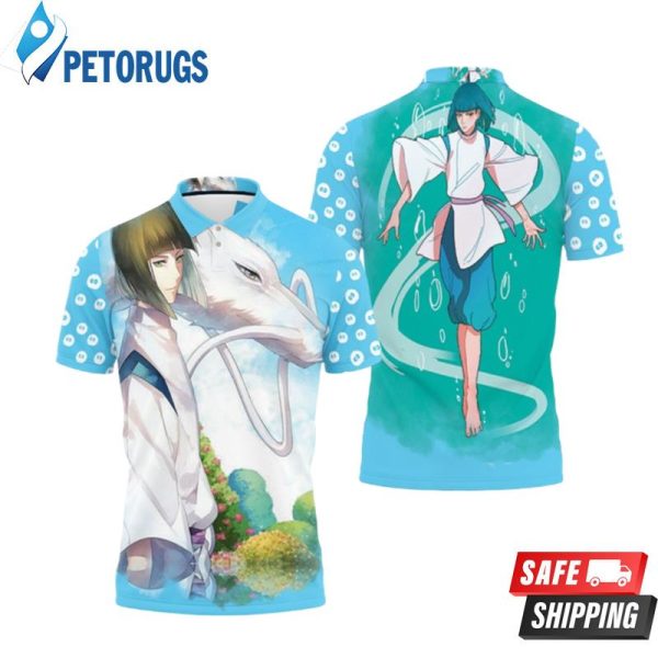 Spirited Away Nigihayami Kohaku Nushi Haku Wonderful Polo Shirt