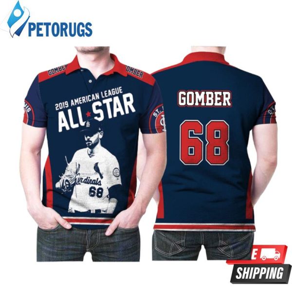 St Louis Cardinals Austin Gomber 68 2019 American League All Star Mlb Baseball Gomber Lovers Polo Shirt