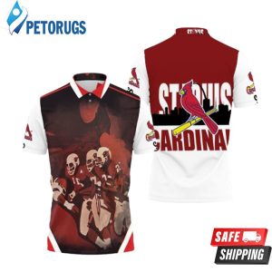 St Louis Cardinals Legend Manual Oil Paint Style Polo Shirt