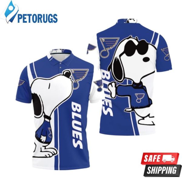 St. Louis Blues Snoopy Lover Polo Shirt