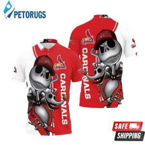 St. Louis Cardinals Jack Skellington And Zero Polo Shirt