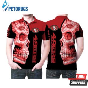 Sugar Skull San Francisco 49ers Nfl Flower Pattern Polo Shirt