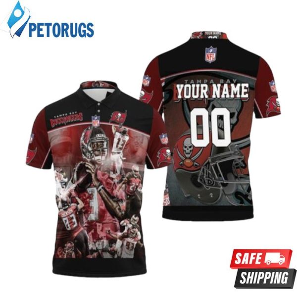 Tampa Bay Buccaneers Flag Nfc South Champions Super Bowl Personalized Polo Shirt