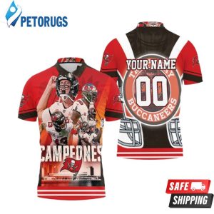 Tampa Bay Buccaneers Super Bowl Champions Campeones Personalized Polo Shirt