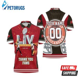 Tampa Bay Buccaneers Super Bowl Champions Thank You Fan Personalized Polo Shirt