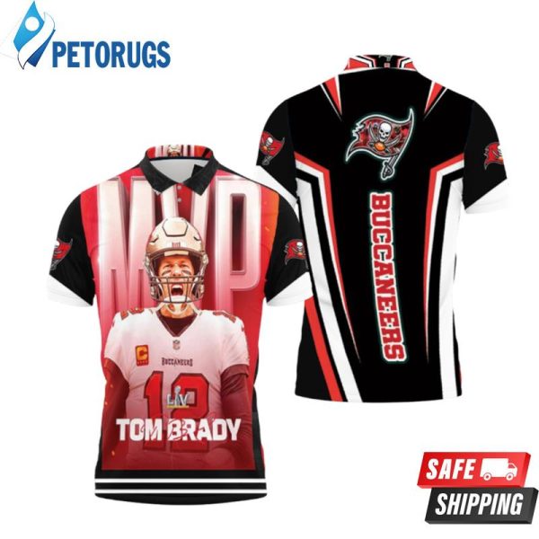 Tampa Bay Buccaneers Super Bowl Champions Tom Brady Mvp Polo Shirt