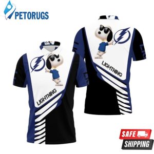 Tampa Bay Lightning Snoopy For Fans Polo Shirt