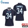 Tennessee Titans Earl Campbell #34 Great Player Nfl American Football Team New Game Navy 2019 Polo Shirt