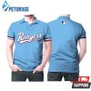 Texas Rangers Mlb Team Light Blue Inspired Style Polo Shirt