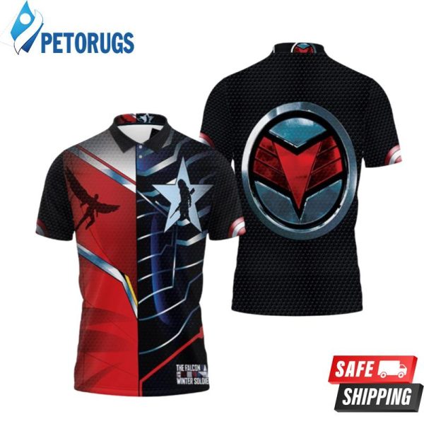 The Falcon And The Winter Soldier Half Costume Style Polo Shirt