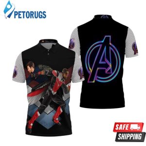 The Falcon And Winter Soldier Avengers New Era Polo Shirt