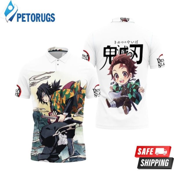 Tomioka Giyu Kimetsu No Yaiba Polo Shirt