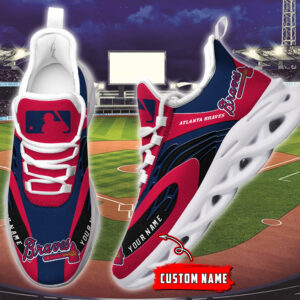 Atlanta Braves MLB Max Soul Shoes Sneakers For Men And Women
