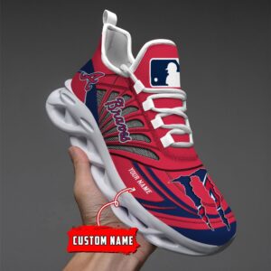 Atlanta Braves MLB Max Soul Shoes Sneakers For Men And Women