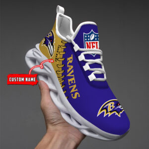 Baltimore Ravens NFL Max Soul Shoes Sneakers For Men And Women