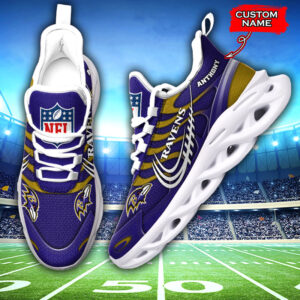 Baltimore Ravens NFL Max Soul Shoes Sneakers For Men And Women