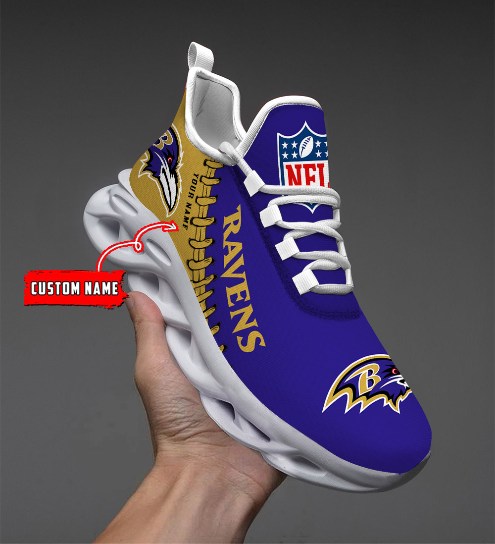 Baltimore Ravens NFL Max Soul Shoes Sneakers For Men And Women Baltimore Ravens NFL Max Soul Shoes Sneakers For Men And Women