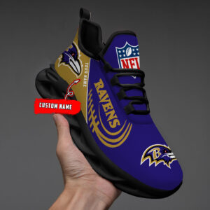 Baltimore Ravens NFL Max Soul Shoes Sneakers For Men And Women