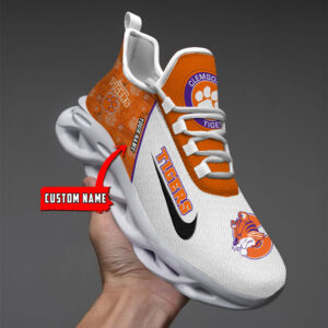 Clemson Tigers Max Soul Shoes Sneakers For Men And Women