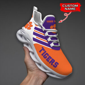 Clemson Tigers NCAA Max Soul Shoes Sneakers For Men And Women