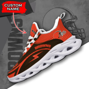 Cleveland Browns NFL Max Soul Shoes Sneakers For Men And Women