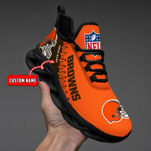 Cleveland Browns NFL Max Soul Shoes Sneakers For Men And Women