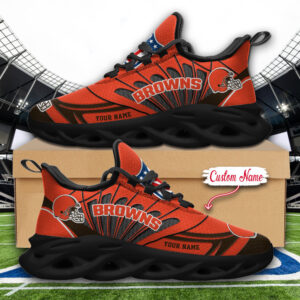 Cleveland Browns NFL Max Soul Shoes Sneakers For Men And Women