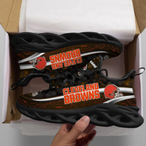Cleveland Browns NFL Max Soul Shoes Sneakers For Men And Women