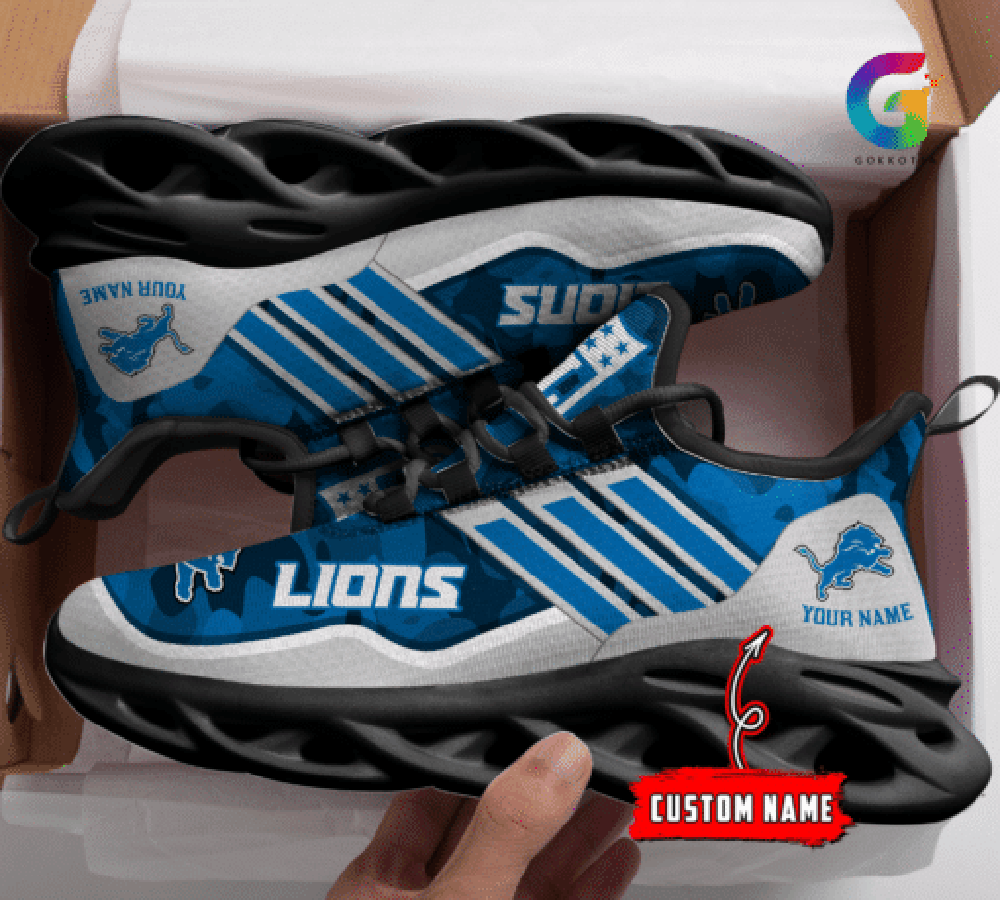 Detroit Lions Max Soul Shoes Sneakers For Men And Women Detroit Lions Max Soul Shoes Sneakers For Men And Women