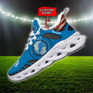 Detroit Lions NFL Max Soul Shoes Sneakers For Men And Women