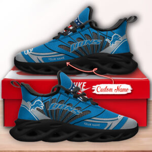 Detroit Lions NFL Max Soul Shoes Sneakers For Men And Women