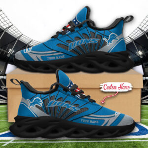 Detroit Lions NFL Max Soul Shoes Sneakers For Men And Women