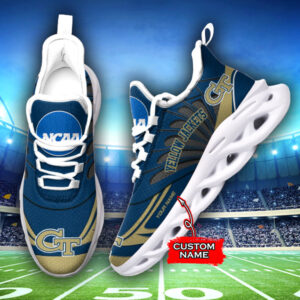 Georgia Tech Yellow Jackets NCAA Max Soul Shoes Sneakers For Men And Women